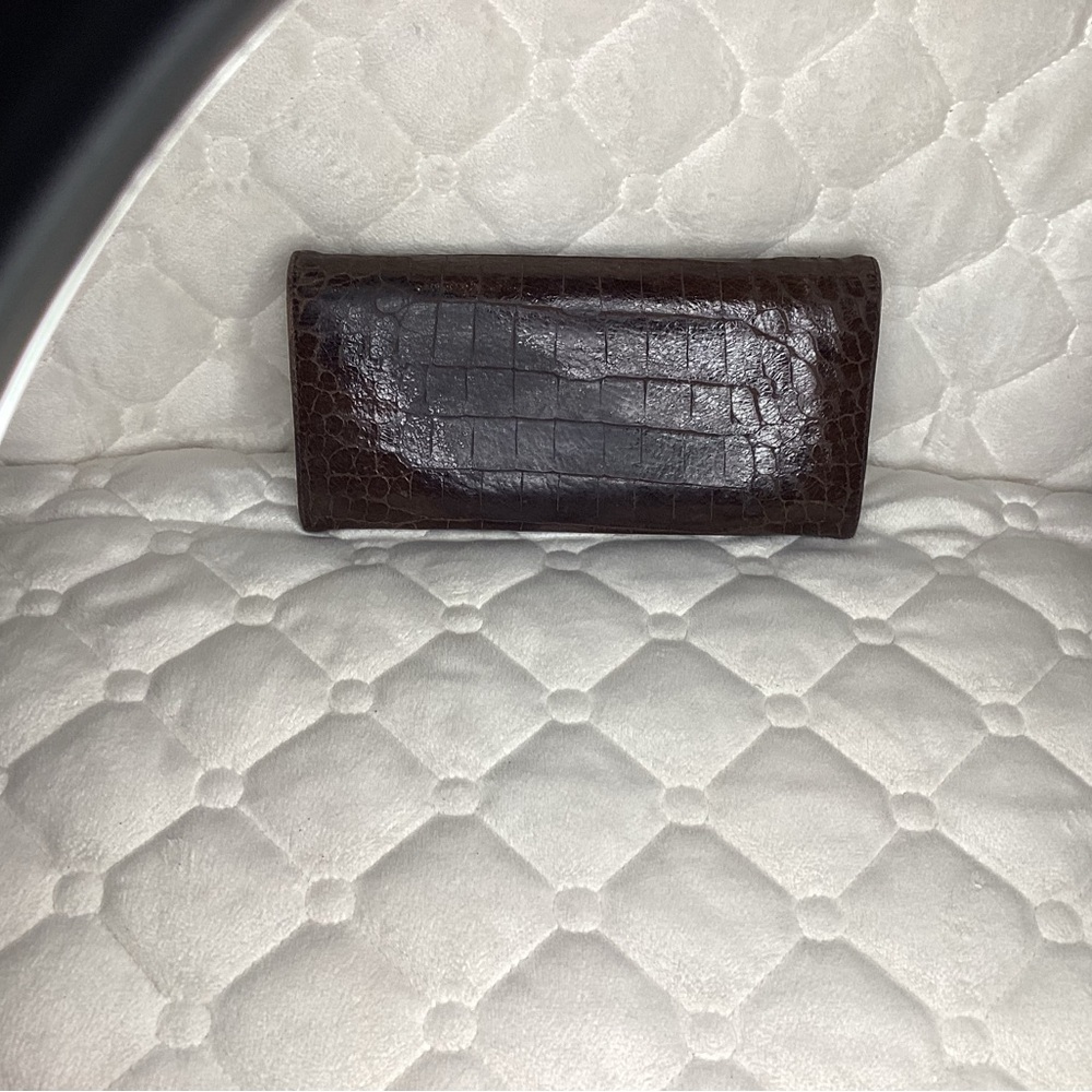 Miu Miu Authentic Wallet In Brown Alligator Embos… - image 2